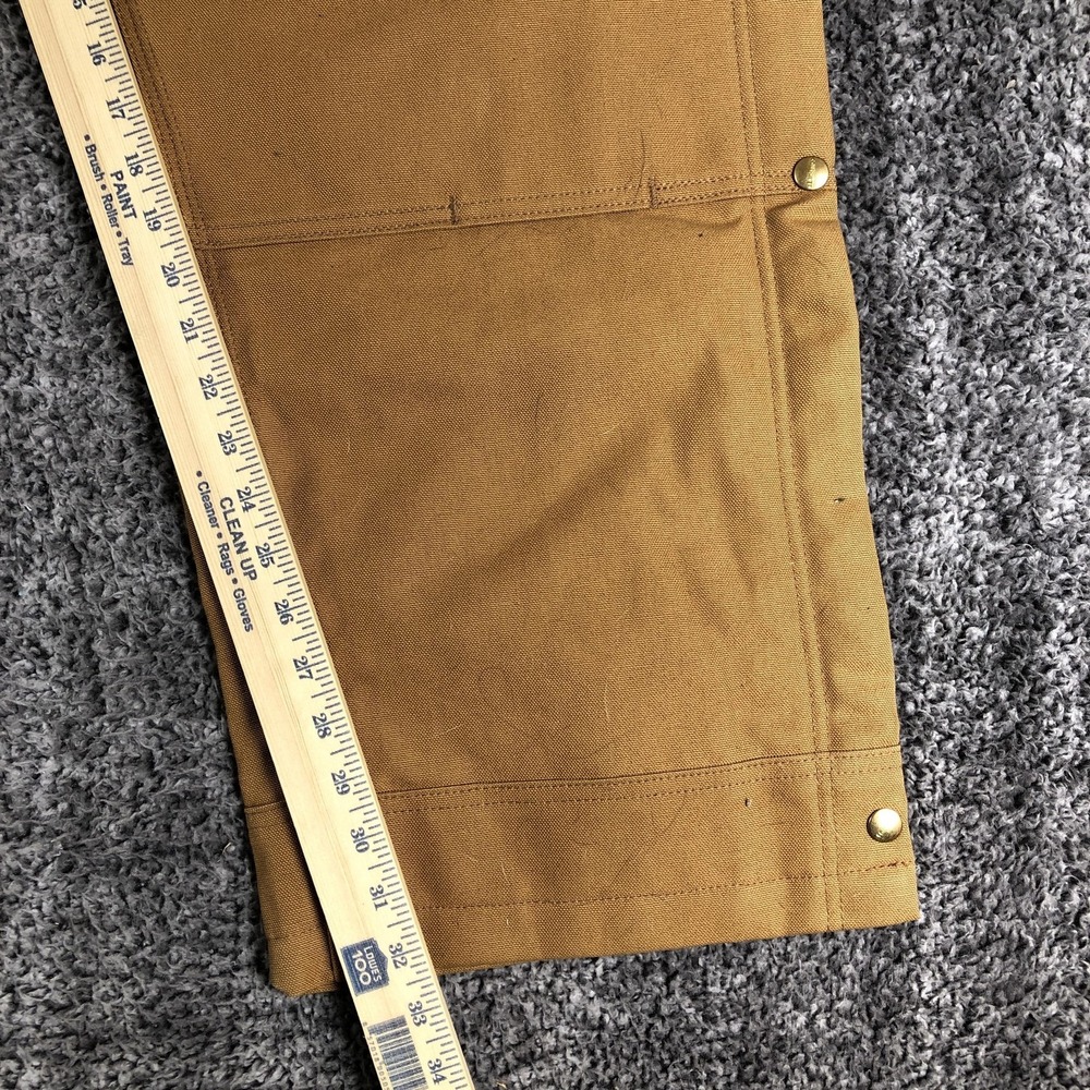 Carhartt‎ Overalls Mens 3XL Tall Brown Canvas Insulated Bib Workwear OR4393-M - Picture 12 of 15